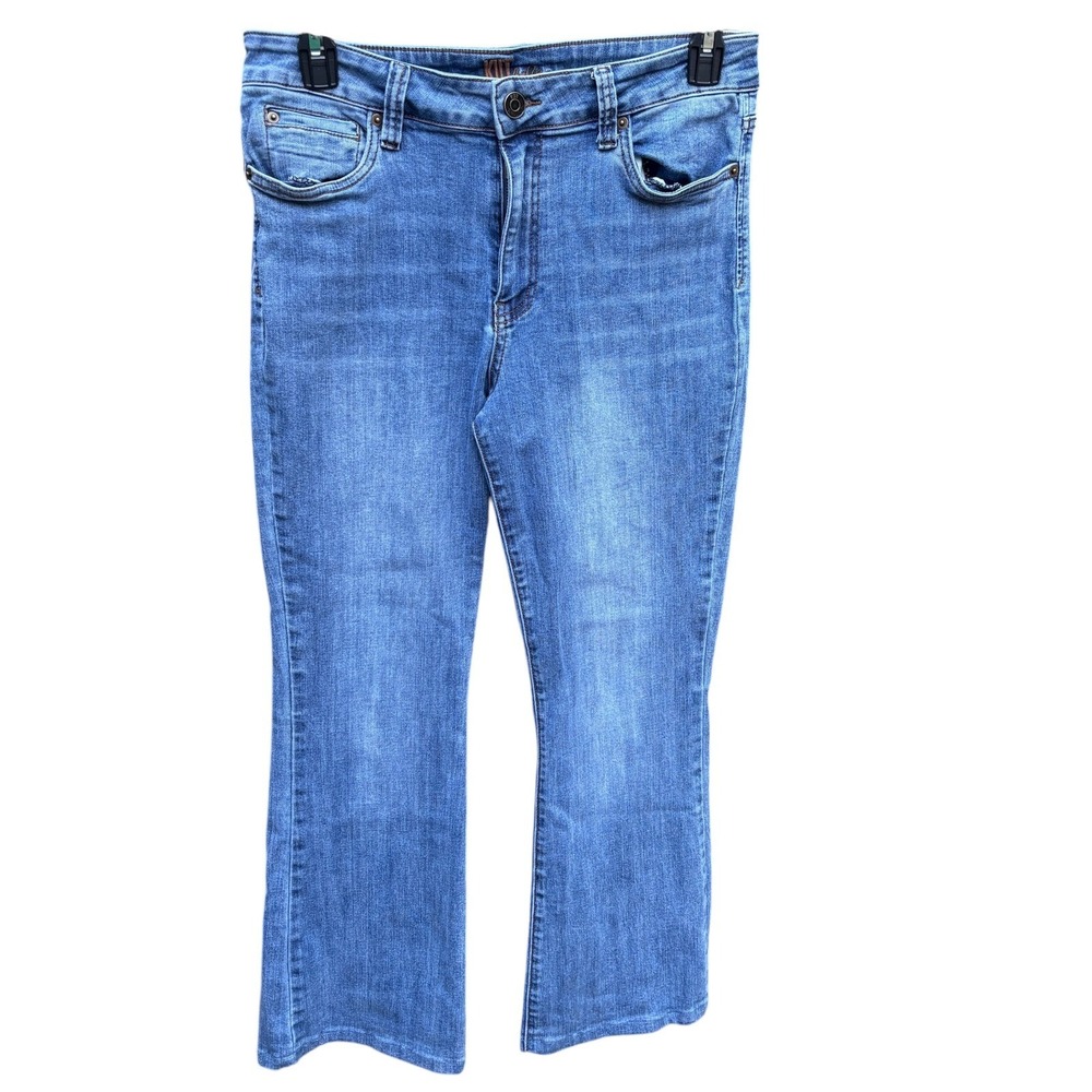 Kut from the Kloth Womens 12 Bootcut Jeans Blue Medium Wash Stretch Cowgirl